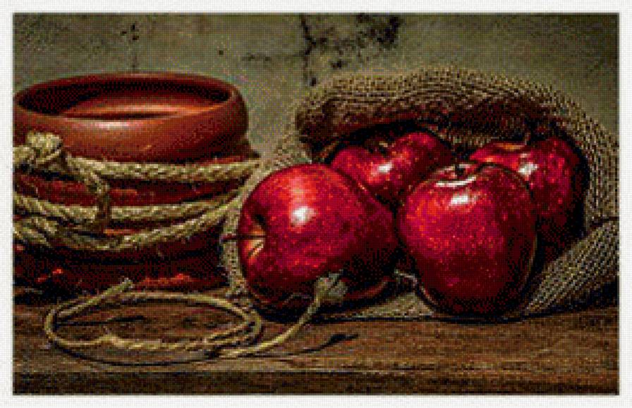 Натюрморт - вышивка крестом - предпросмотр