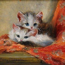 Схема вышивки «soft kitty»