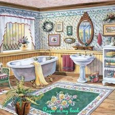 Схема вышивки «bathroom»
