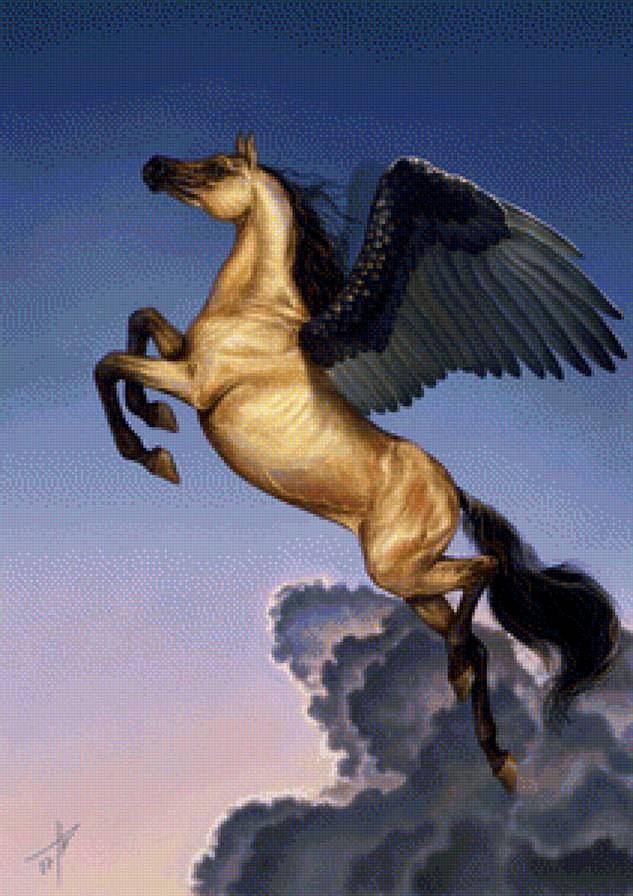 Пегас - конь, легенда, мифы, лошадь, крылья, пегас - предпросмотр