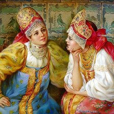 Схема вышивки «Русские красавицы»