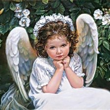 Схема вышивки «АНГЕЛОК С ВЕНКОМ»