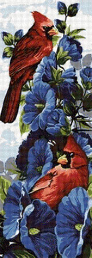 цветы и птицы - предпросмотр