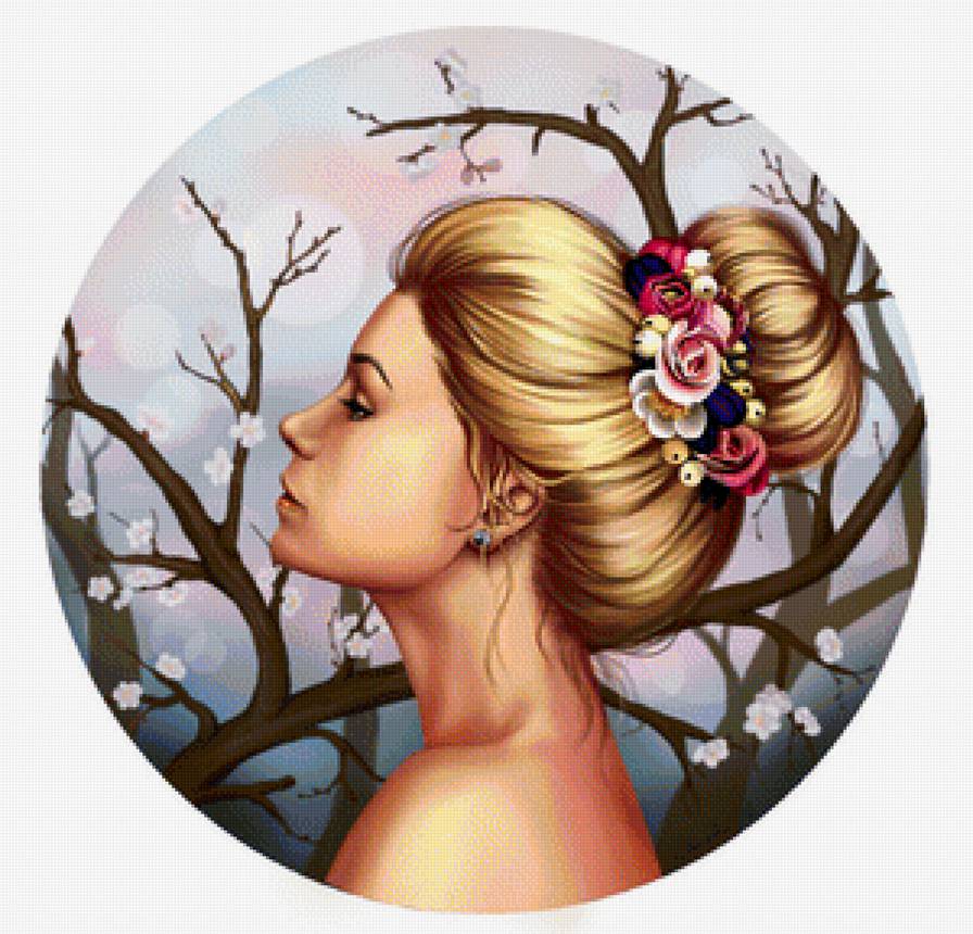 Девушка - красавица, весна, девушка, женщина - предпросмотр