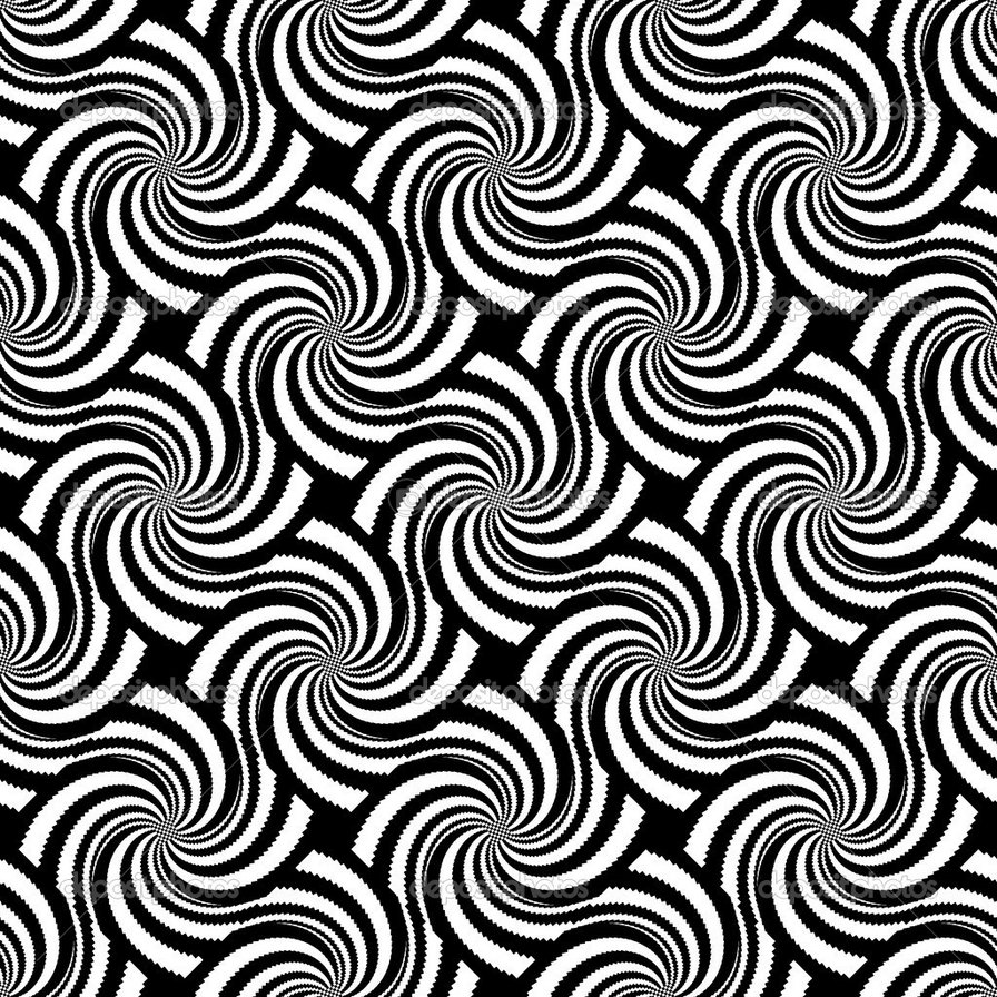 Психоделика 5 - иллюзия, вихрь, монохром - оригинал