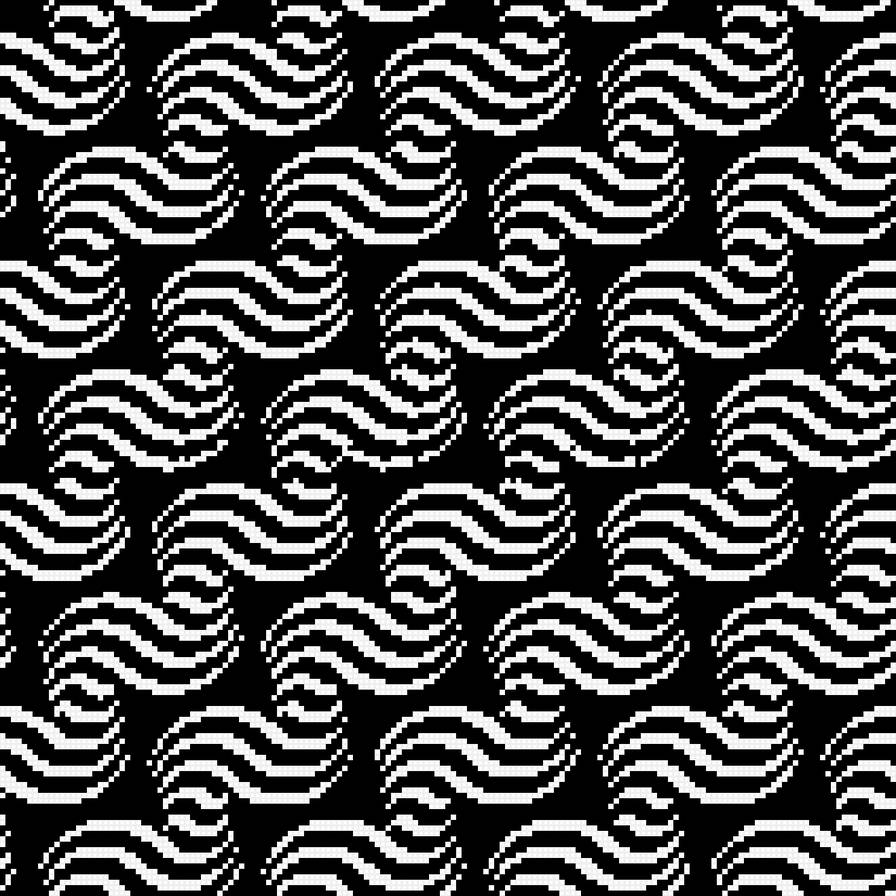 Завитушки - иллюзия, завитушка, монохром, волны - предпросмотр