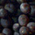 Предпросмотр схемы вышивки «Виноград на черной канве» (№1236214)