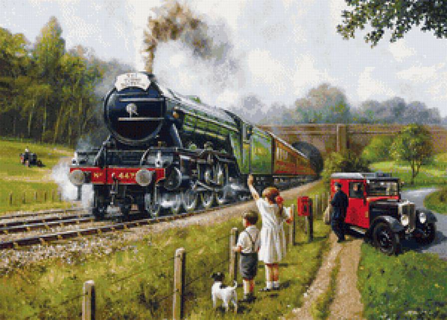 Поезд - картина - предпросмотр