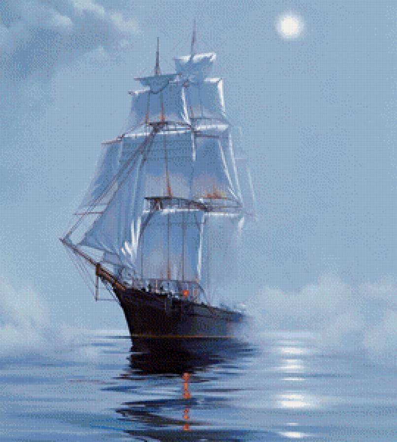 Парусник - корабль, парусник, море - предпросмотр