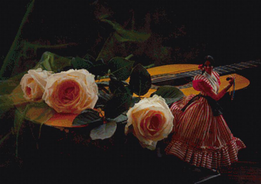 РОЗЫ НА ГЕТАРЕ - предпросмотр