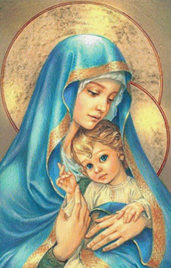 мать и дитя - богородица, дитя, женщина, христос, богоматерь, мадонна, мать - предпросмотр