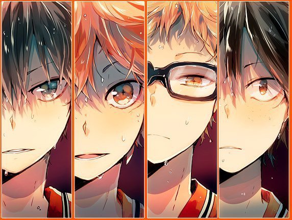 Карасуно=) - хината. тссукишима, ямагути, кагеяма - оригинал