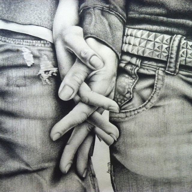 вместе всегда - руки, люди, прикосновения, пара, джинсы, любовь - оригинал