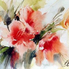 Схема вышивки «Цветы»