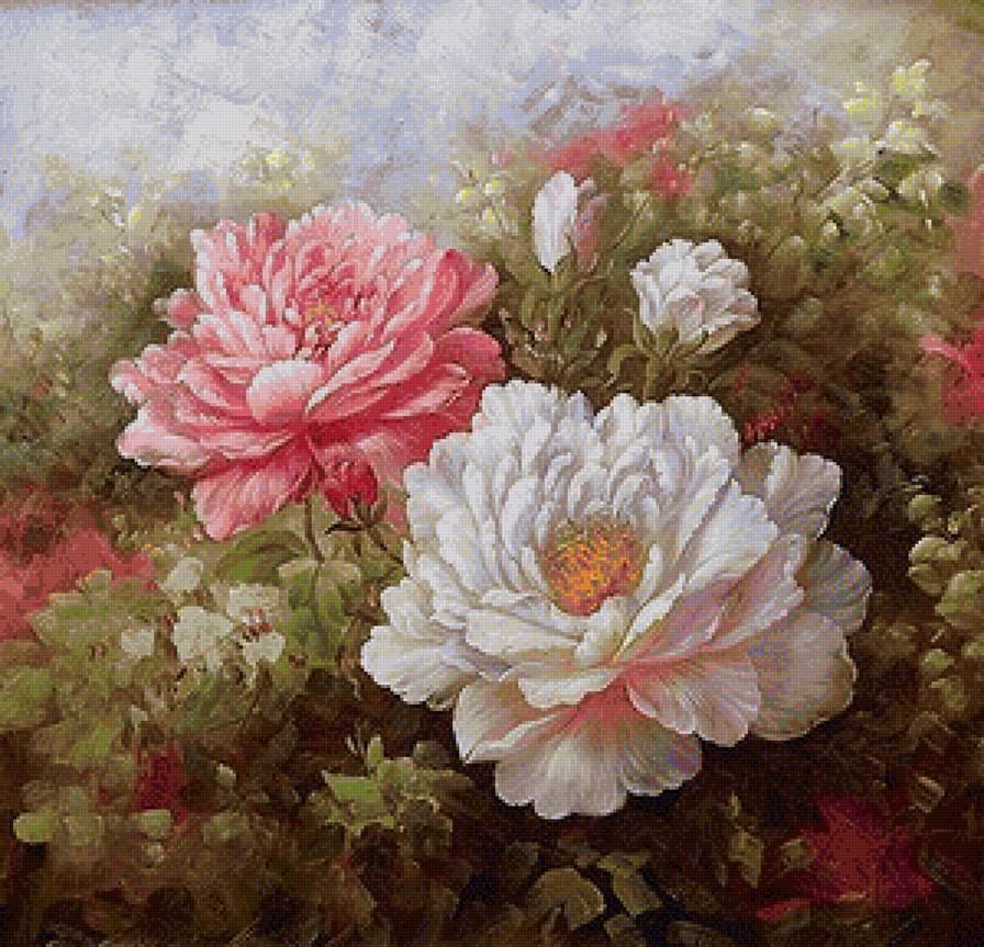 цветы - живопись - предпросмотр