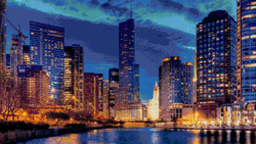 ночной город - предпросмотр