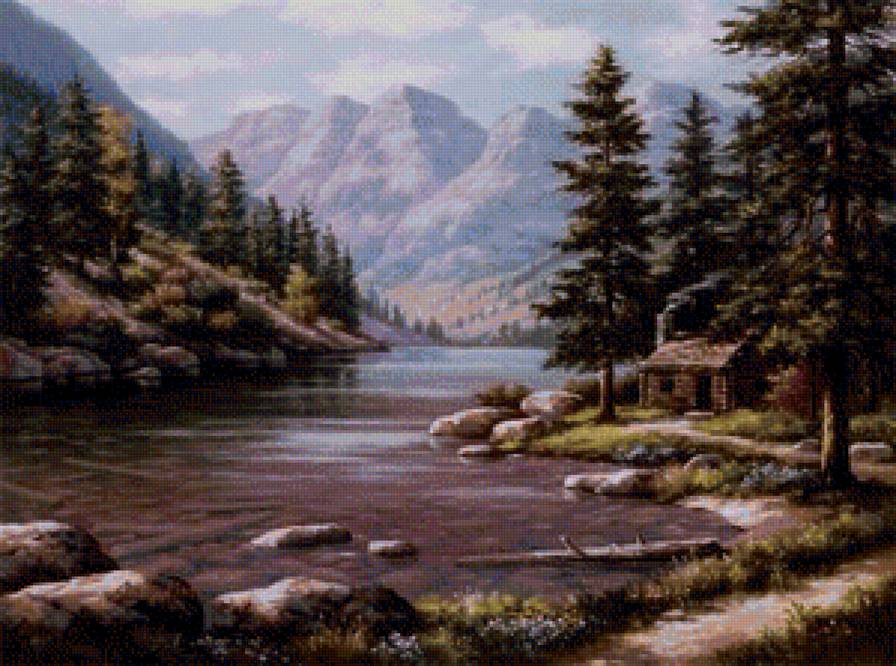 пейзаж - пейзаж, река, природа - предпросмотр