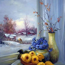 Схема вышивки «времена года»