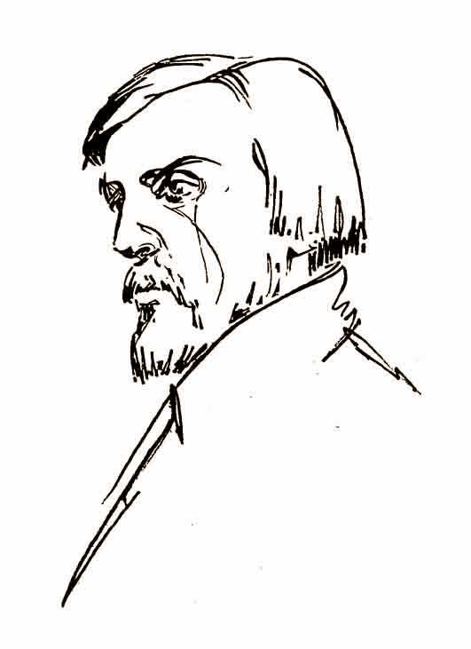 Белинский - однотонные вышивки, писатели - оригинал