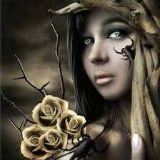 Схема вышивки «скорпионша знак зодиака»