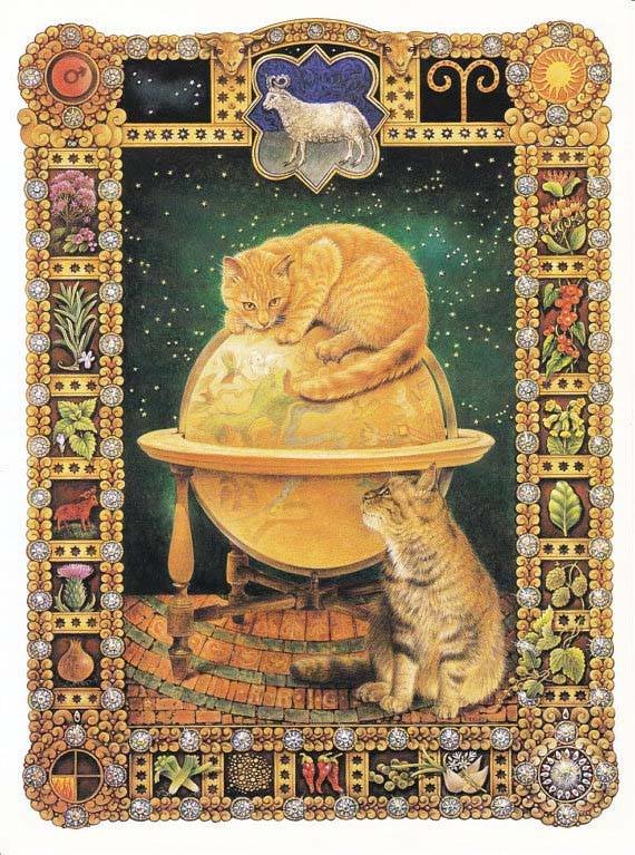 baran - znaki zodiaku, kot - оригинал