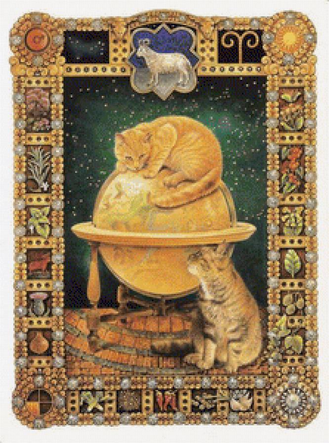 baran - znaki zodiaku, kot - предпросмотр