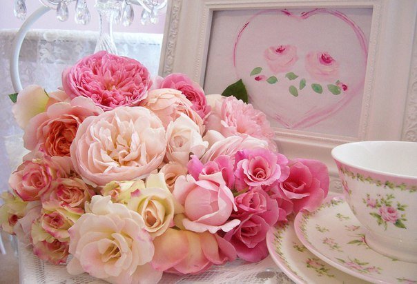 pink flowers - pink flowers - оригинал