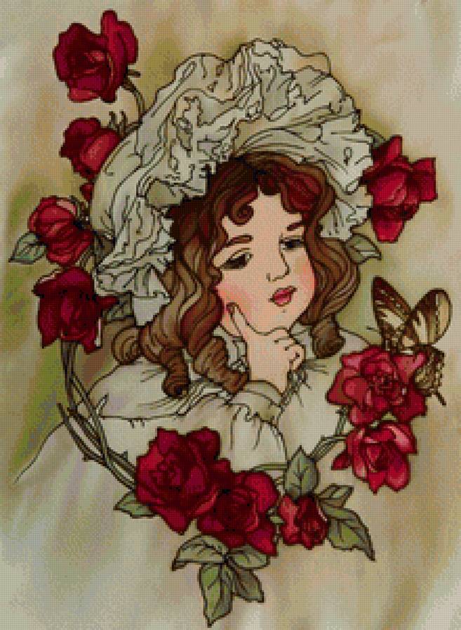 Ретро - винтаж, ретро, девочка - предпросмотр