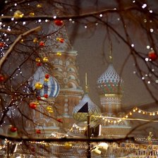 Схема вышивки «Новогодняя Москва»