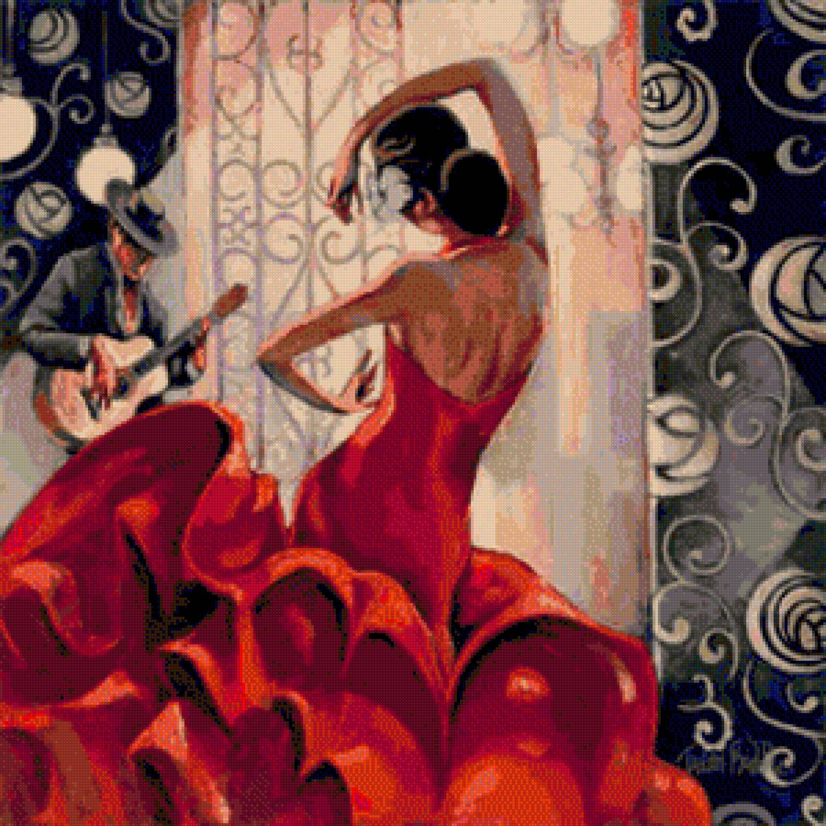 Гламур. Кармен - триш биддл, девушка, испания, силуэт, кармен, танго, инкогнито - предпросмотр