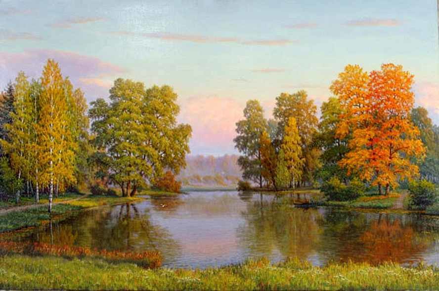 Золотая осень - природа, осень, пейзаж - оригинал