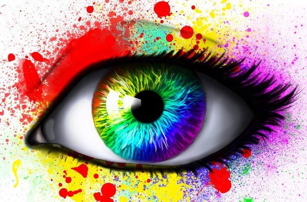 Яркий глаз - глаза, яркие краски - оригинал