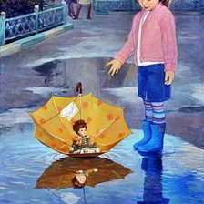 Схема вышивки «ПО ЛУЖАМ»