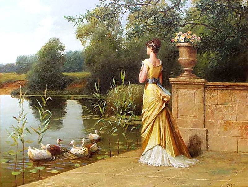 По картине худ. Шустина Владимира. "Оэеро". - пейзаж, живопись. - оригинал