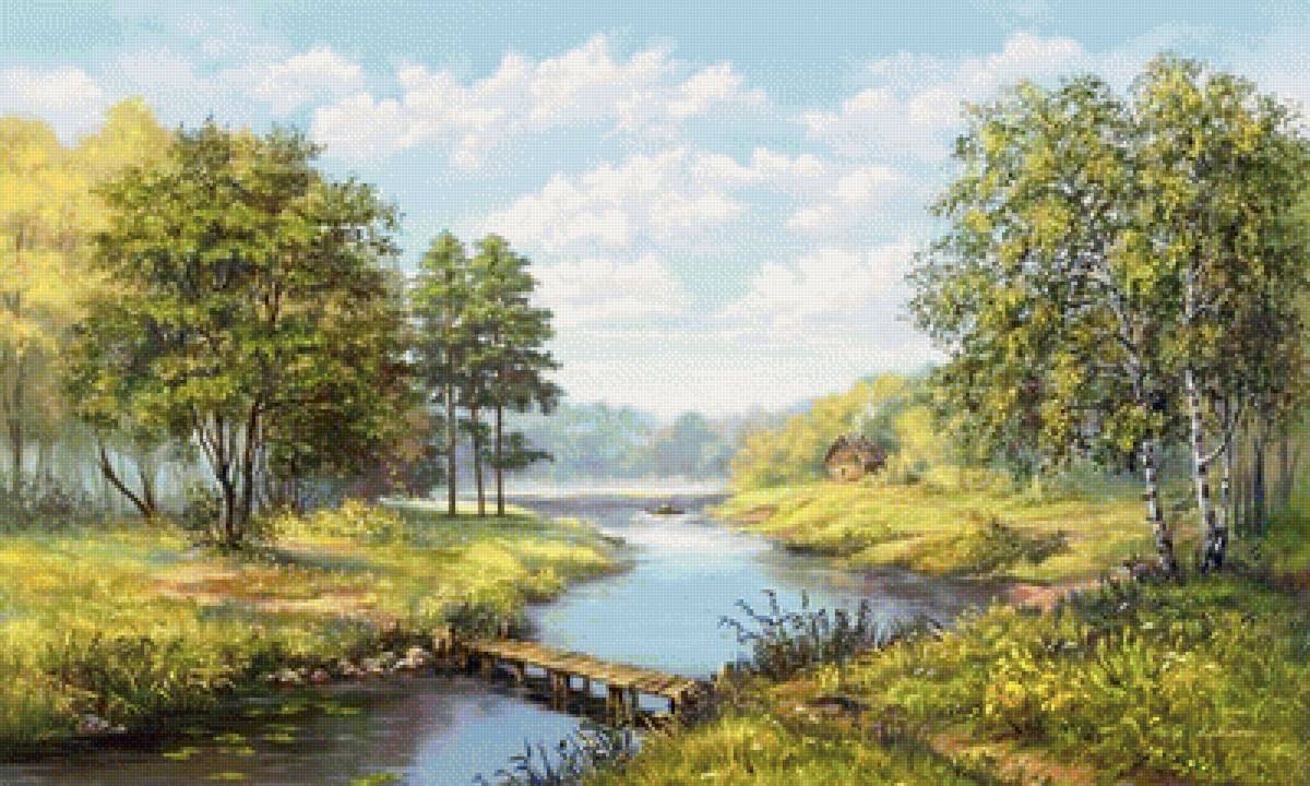 пейзаж - река, природа, пейзаж - предпросмотр