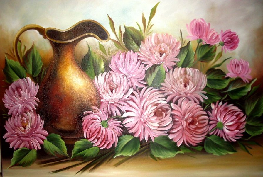 Хризантемы - цветы, букет, цветок - оригинал