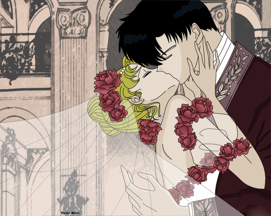 Сейлормун 2 - пара, девушки, аниме - оригинал