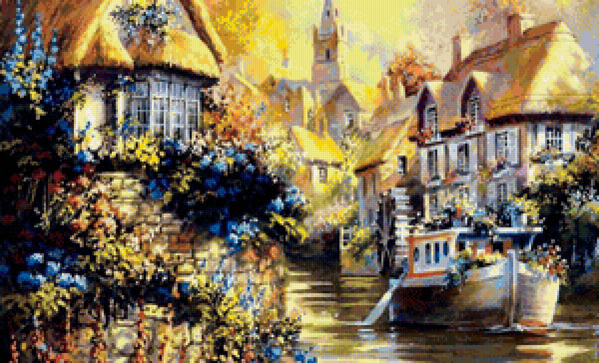 Сказочный домик1 - природа, дом, замок, сказка, домик, цветы - предпросмотр