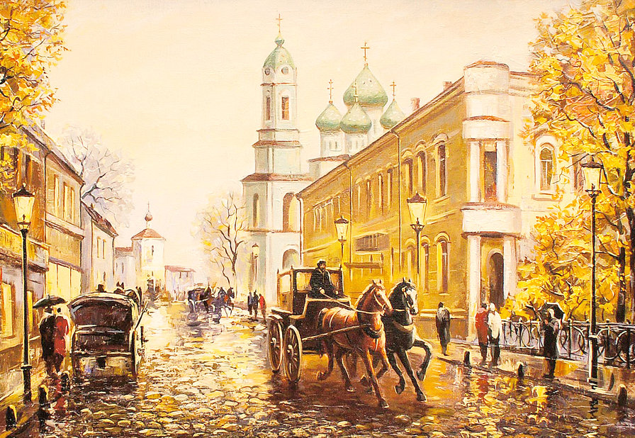 Улица Миллионная - картина - оригинал