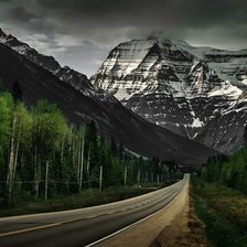 Схема вышивки «черные горы»