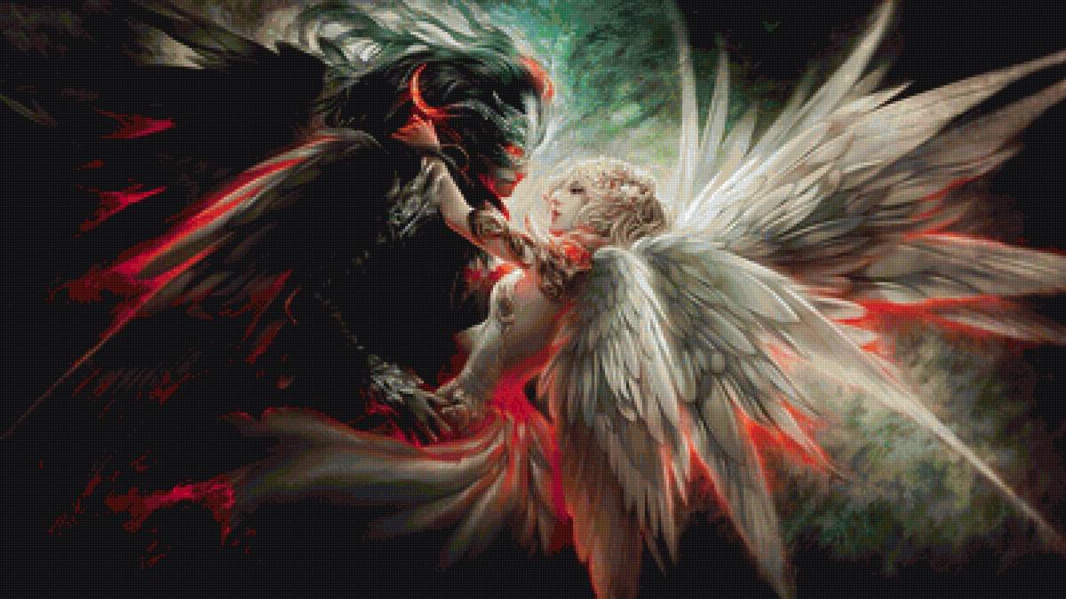 ангел и демон - ангел - предпросмотр
