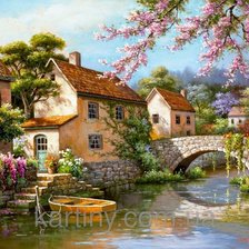 Схема вышивки «Цветущая пора»