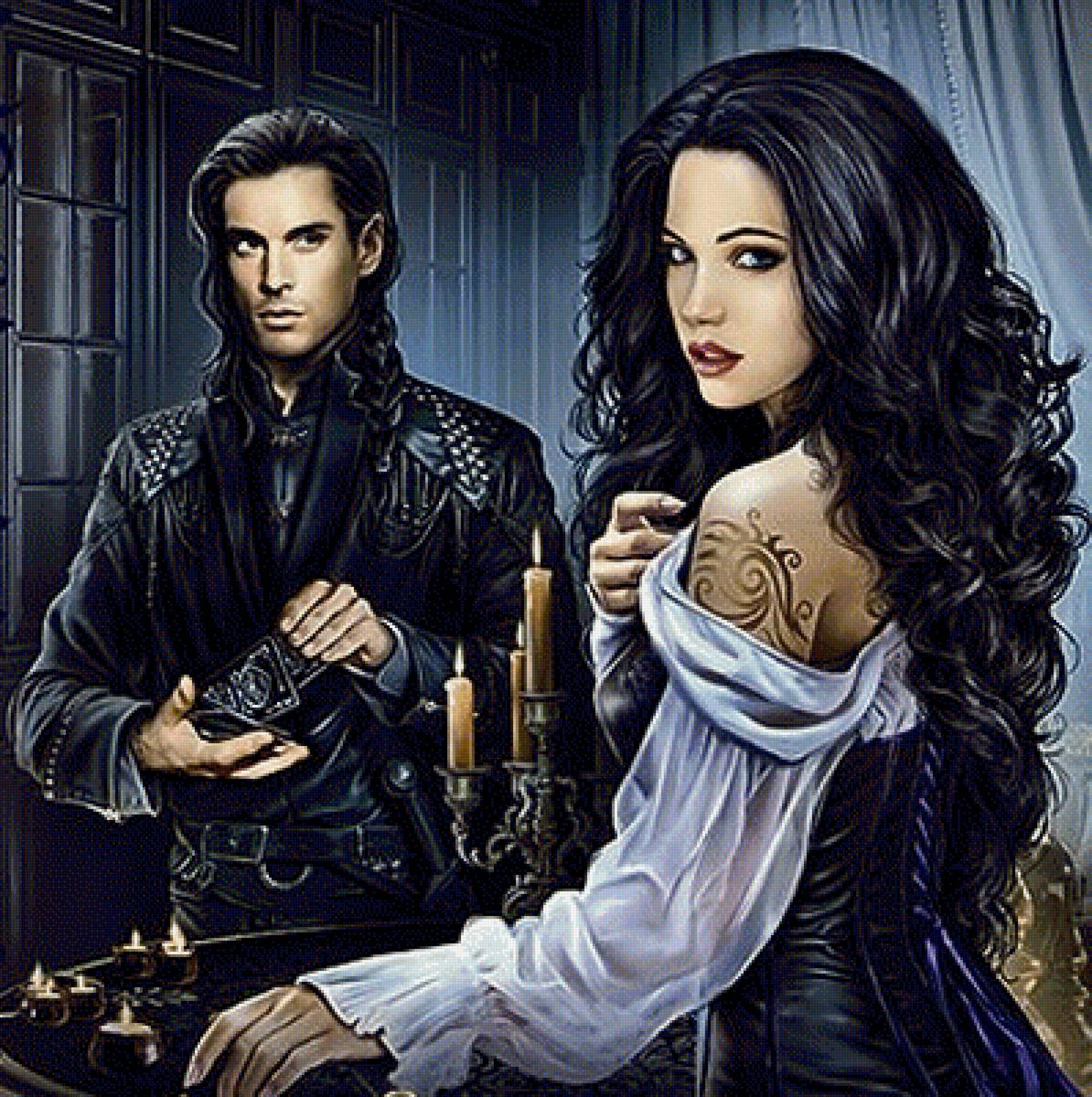 Фэнтези - пара, парень, фэнтези, девушка, любовь - предпросмотр