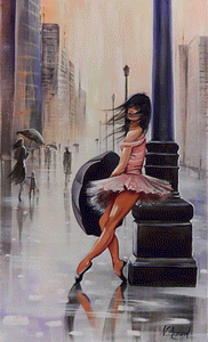 По картине худ. Натальи Арманд. Непогода. - живопись. - предпросмотр