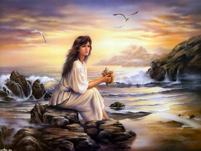 на берегу моря - оригинал