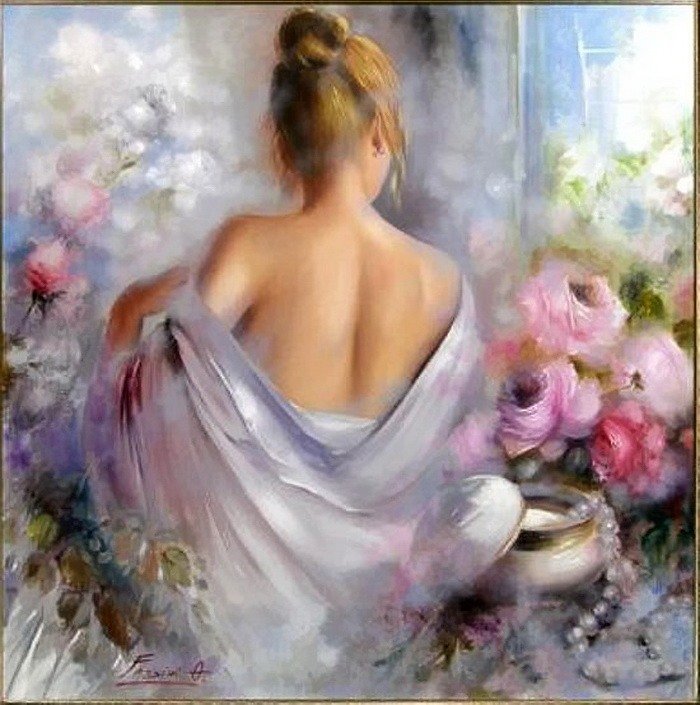 Лавилла Шанталь - девушки, картины - оригинал