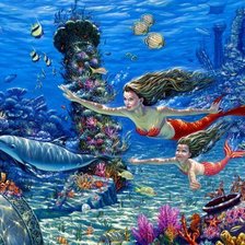 Схема вышивки «подводный мир»