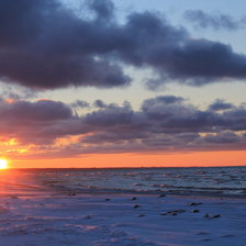 Схема вышивки «Зимнее Балтийское море»