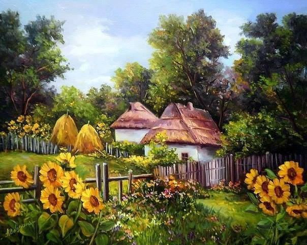 пейзаж - природа, деревня, пейзаж - оригинал