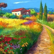 Схема вышивки «лето там»